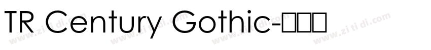 TR Century Gothic字体转换
